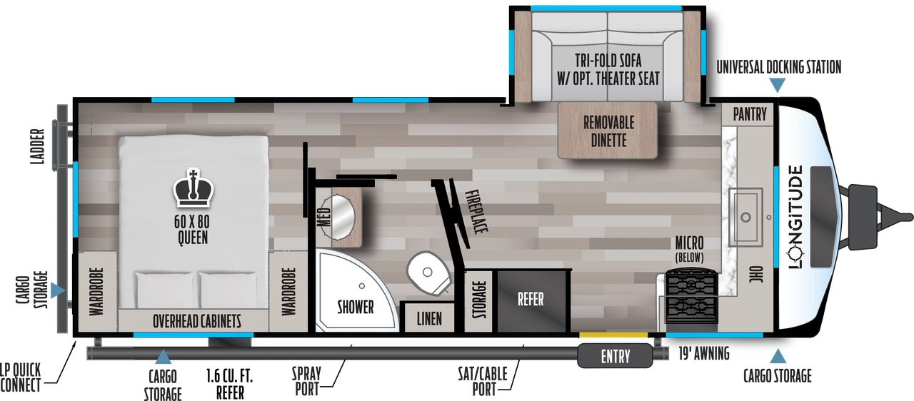 Longitude 230FK Floorplan